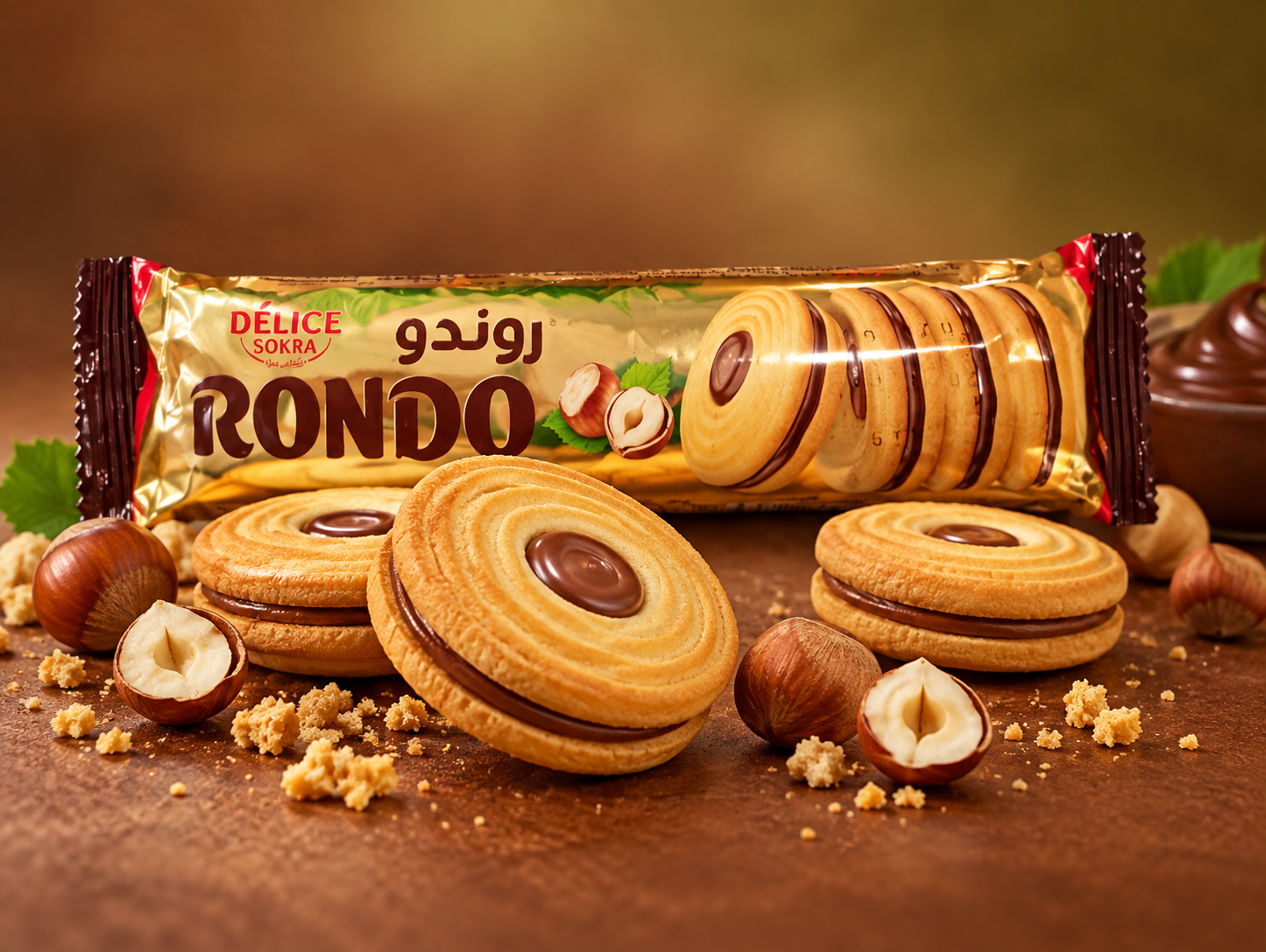 بسكويت RONDO بالبندق